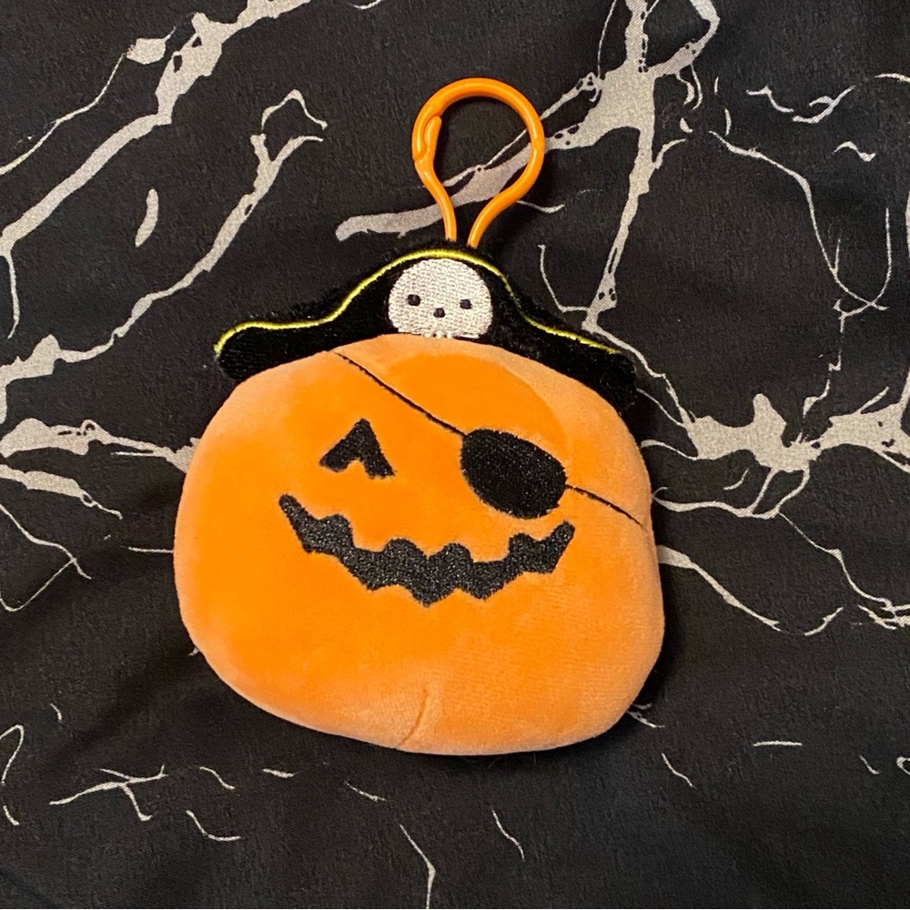 🎃 Pirate Jack-o-lantern Halloween Plush Bag Charm